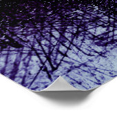 Farbenfroher moderner Astronaut im All Poster (Ecke)