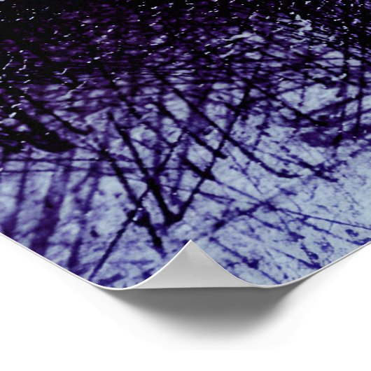 Farbenfroher moderner Astronaut im All Poster (Ecke)