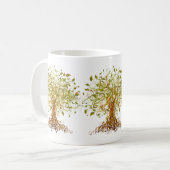 Farbenfroher moderner Baum 13 Kaffeetasse (Vorderseite Links)