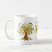 Farbenfroher moderner Baum 13 Kaffeetasse (Links)