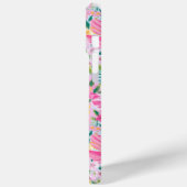 Farbenfroher moderner Garten mit Monogramm Case-Mate iPhone Hülle (Rückseite / Links)