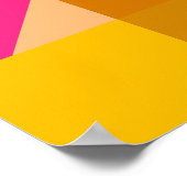 Farbenfroher moderner geometrischer abstrakter Pos Poster (Ecke)