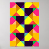 Farbenfroher moderner geometrischer abstrakter Pos Poster (Vorne)