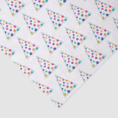 Farbenfroher moderner Weihnachtsbaum Seidenpapier (Ausschnitt)