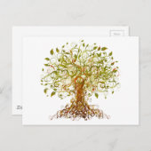 Farbenfroher, modernisierter Baum 13 Postkarte (Vorne/Hinten)