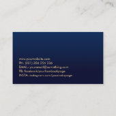 Farbenfroher Mondbaum Visitenkarte (Rückseite)