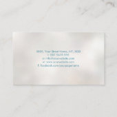 Farbenfroher Mondbaum Visitenkarte (Rückseite)