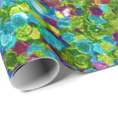 Farbenfroher Mosaik-Glitzer Geschenkpapier (Rolleneckpunkt)