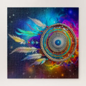 Farbenfroher Mystical Dreamcatcher Puzzle (Horizontal)