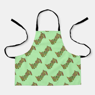 Farbenfroher Name, Schürze