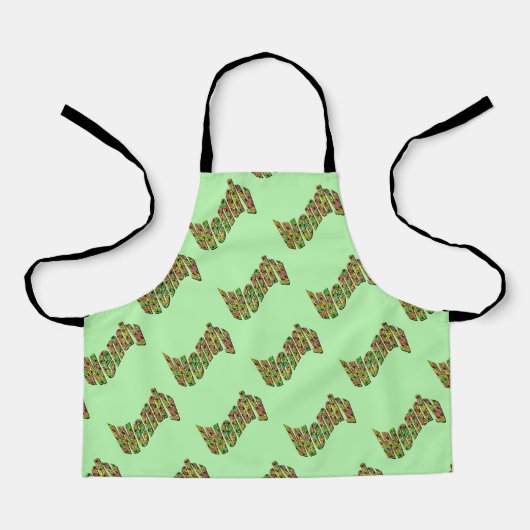 Farbenfroher Name, Schürze (Vorderseite)