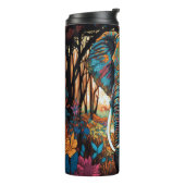 Farbenfroher Neon Elephant Thermosbecher (Nach links gedreht)