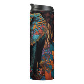 Farbenfroher Neon Elephant Thermosbecher (Nach rechts gedreht)