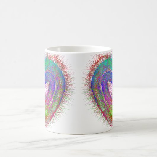 Farbenfroher Neon Graffiti-Schaumstoffdesign Kaffeetasse (Mittel)