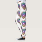 Farbenfroher Neon Graffiti-Schaumstoffdesign Leggings (Links)
