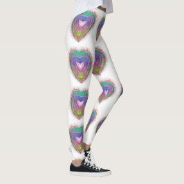 Farbenfroher Neon Graffiti-Schaumstoffdesign Leggings