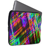 Farbenfroher Neon Laptop Case (Vorne Rechts)