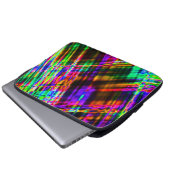 Farbenfroher Neon Laptop Case (Vorne Knopf)