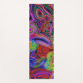 Farbenfroher Neon Rainbow Yogamatte (Vorderseite)