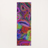 Farbenfroher Neon Rainbow Yogamatte (Rückseite)