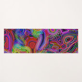 Farbenfroher Neon Rainbow Yogamatte (Vorderseite (Horizontal))