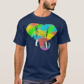 Farbenfroher Pachyderm T - Shirt (Vorderseite)