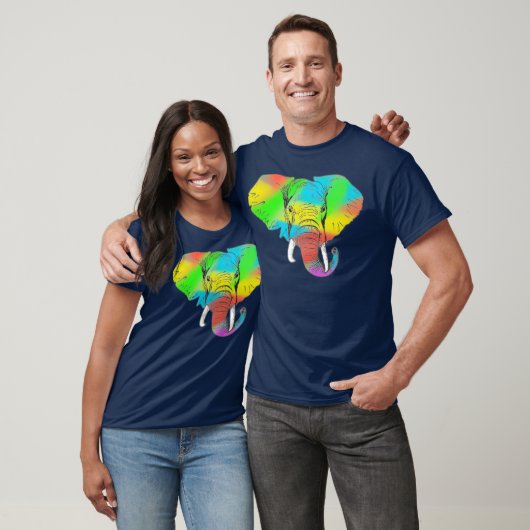 Farbenfroher Pachyderm T - Shirt (Unisex)
