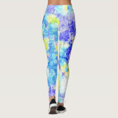Farbenfroher Paint Spritzer #11 Leggings (Rückseite)