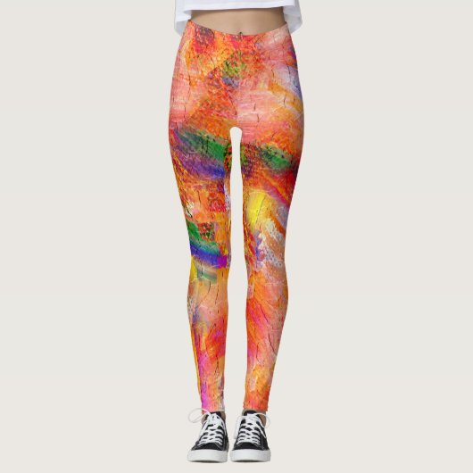 Farbenfroher Paint Spritzer #14 Leggings (Vorderseite)