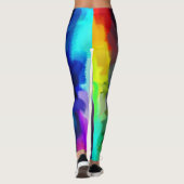 Farbenfroher Paint Spritzer #19 Leggings (Rückseite)