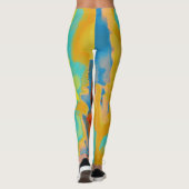 Farbenfroher Paint Spritzer #21 Leggings (Rückseite)