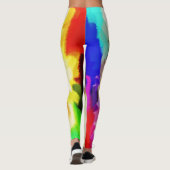 Farbenfroher Paint Spritzer #25 Leggings (Rückseite)