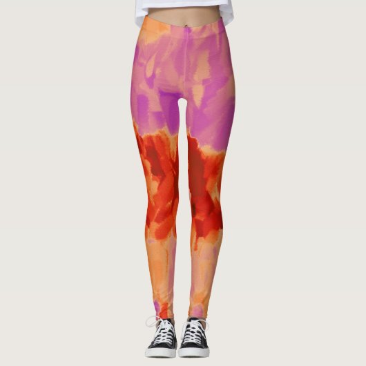 Farbenfroher Paint Spritzer #27 Leggings (Vorderseite)