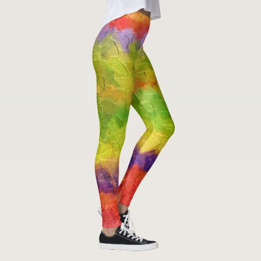 Farbenfroher Paint Spritzer #38 Leggings (Rechts)