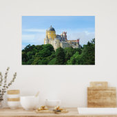 Farbenfroher Palast von Pena Landschaftsblick in S Poster (Küche)
