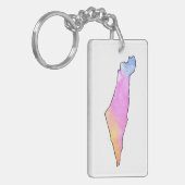 Farbenfroher palästinensischer Schlüsselanhänger (Vorderseite links)