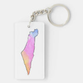 Farbenfroher palästinensischer Schlüsselanhänger (Rückseite)