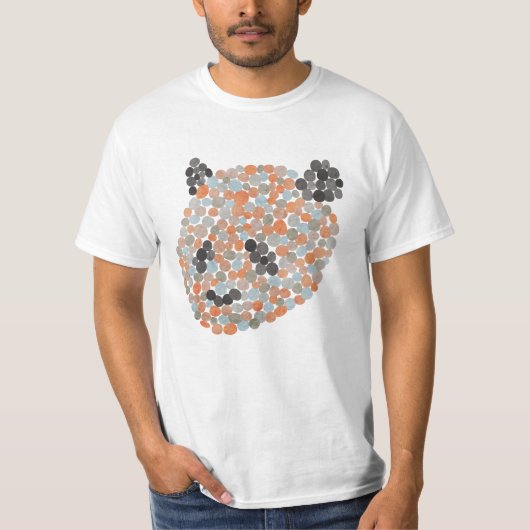 Farbenfroher Panda-Bären-T - Shirt (Vorderseite)