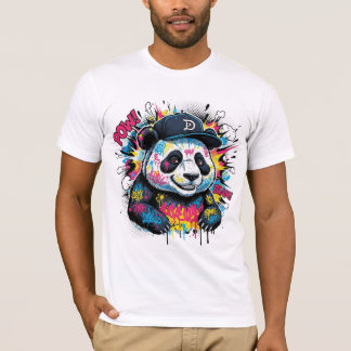 Farbenfroher Panda T-Shirt
