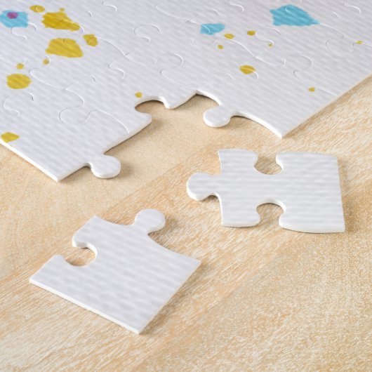 Farbenfroher Papagei Abstrac Puzzle (Seite)