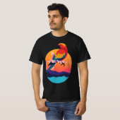 Farbenfroher Papagei - Design für tropische Vögel T-Shirt (Vorne ganz)