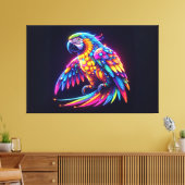 Farbenfroher Papagei Leinwanddruck (Insitu (Wohnzimmer))