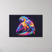 Farbenfroher Papagei Leinwanddruck (Vorderseite)