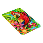 farbenfroher Papagei Magnet (Rechte Seite)