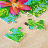 farbenfroher Papagei Puzzle (Seite)