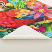 farbenfroher Papagei Sherpadecke (3/4)