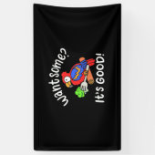 Farbenfroher Papageienvogel Will einiges Banner (Vertikal)