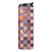 Farbenfroher Patchwork-Reisebecher Thermosbecher (Nach links gedreht)