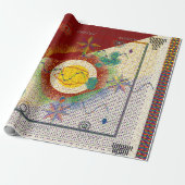 Farbenfroher persischer Teppich-Mandala-Muster Geschenkpapier (Ungerollt)