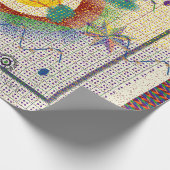 Farbenfroher persischer Teppich-Mandala-Muster Geschenkpapier (Ecke)